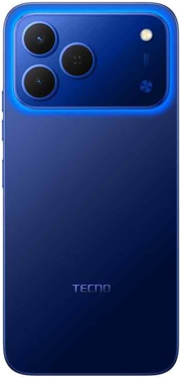 Tecno Spark 50 Ai 4G LTE (256GB + 4GB) (Compatible with Tmobile Mint Tello Boost Mobile and Worldwide) Dual SIM 6.78" 120Hz 50MP Camera (Halo Blue)