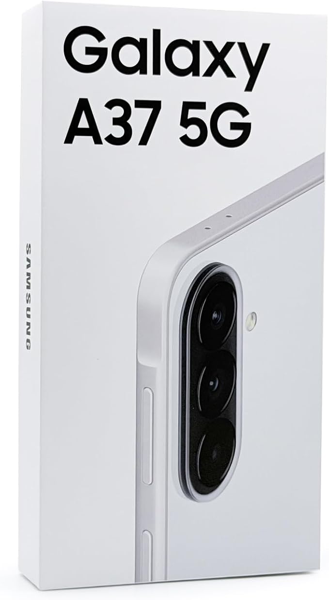 Samsung Galaxy A37 5G Ai (US & Global) (Not for Xfinity) (128GB + 6GB) Version Latina NFC Unlocked SM-A376B/DS 6.7" 120Hz 50MP Triple (Awesome White SM-A376BZWJGTO)