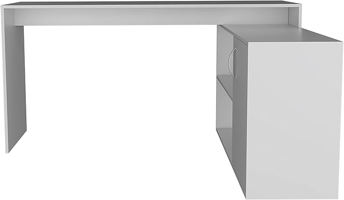 NicBex Kimberly-DW-00202-LWJ Home Office Desks, 59.64"x45.86"x30.11", White