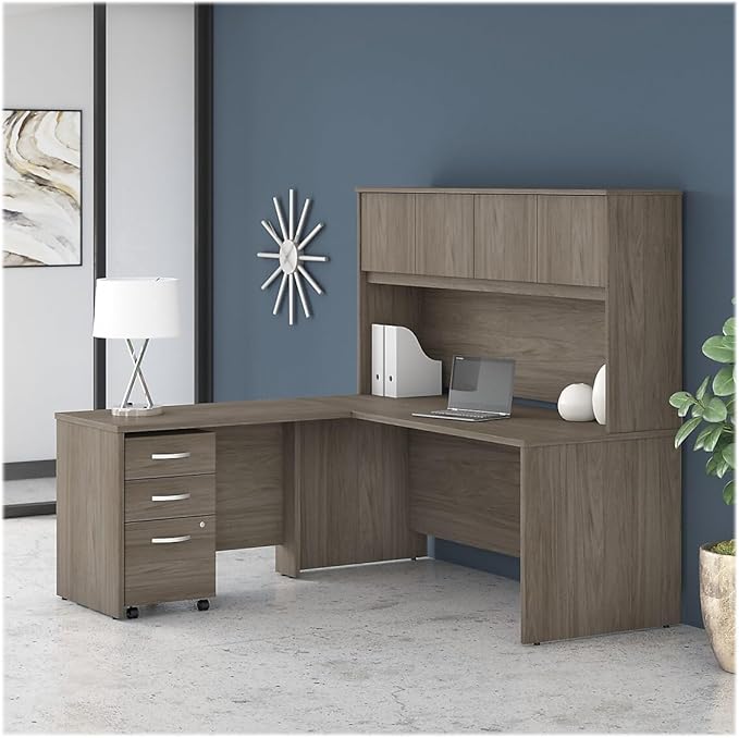 Bush Business Furniture Studio C 72-inch W Computer Desk, Modern Hickory (SCD272MH)