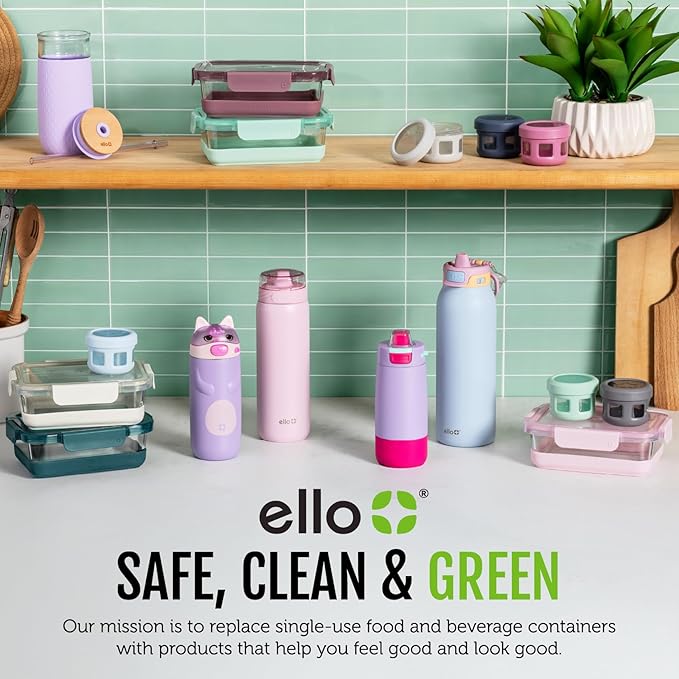 Ello Ogden 16oz Ceramic Travel Mug with Slider Lid and Sleeve, Honeydew | Splash-resistant ceramic travel mug with slider lid and protective silicone sleeve. BPA-free, great for coffee and tea.