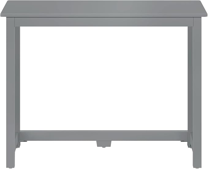 Max & Lily Solid Wood Desk, 40 Inches, Grey