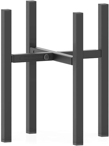 Plant Stand for 10"-16" Plant Pot Indoor Outdoor Corner, Adjustable Metal Heavy Duty for Large Pot (Black 1 Pack)