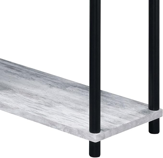 NicBex Kimberly-DW-00208-LWJ Home Office Desks, 39.5"x32.5"x34.5", Black + Grey