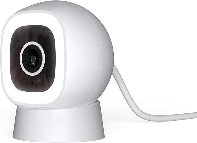 Luna 2K QHD Security Camera Indoor/Outdoor, Wired IP65 2,4GHz WiFi Camera for Home Security, Color Night Vision, Spotlight/Siren, AI Motion Detection, Smart Alerts, App Control (1,White)