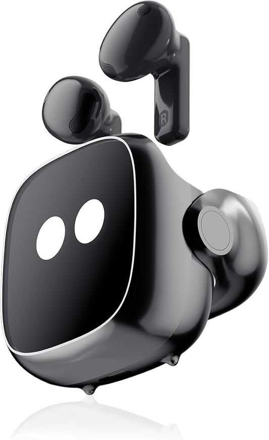 OSO AI Earbuds with ChatGPT & Claude Integration, Smart Wireless Bluetooth Ear Bud Recorder Meeting Assistant, Transcribe + Summarize in 102+ Languages for Work Call Home, Charging Pod w/Display