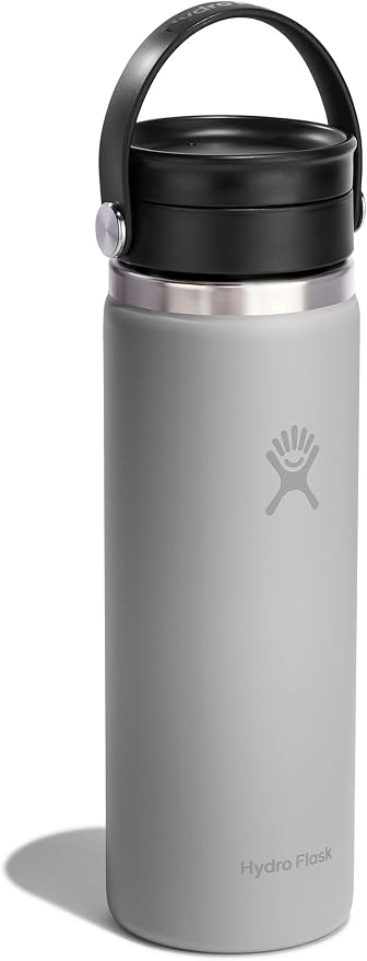 Hydro Flask Flex Sip Coffee Tumbler – Insulated Stainless Steel, Non Spill, Leak Proof Travel Coffee Cup 20 Oz Birch Gray