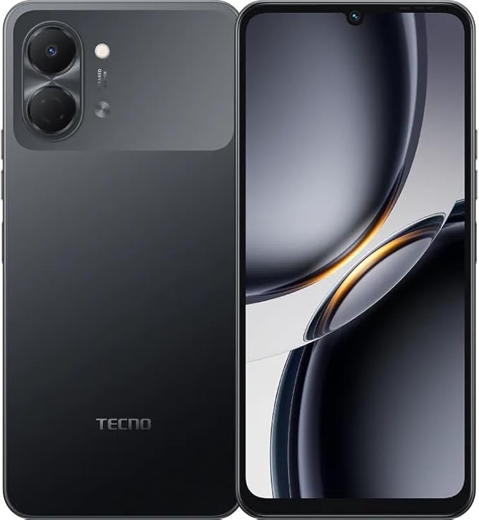 Tecno Spark 3 GO Ai 4G LTE (128GB + 4GB) (Compatible with Tmobile Mint Tello Boost Mobile and Worldwide) Dual SIM 6.74" 13MP Camera Model KN3 (Ink Black)