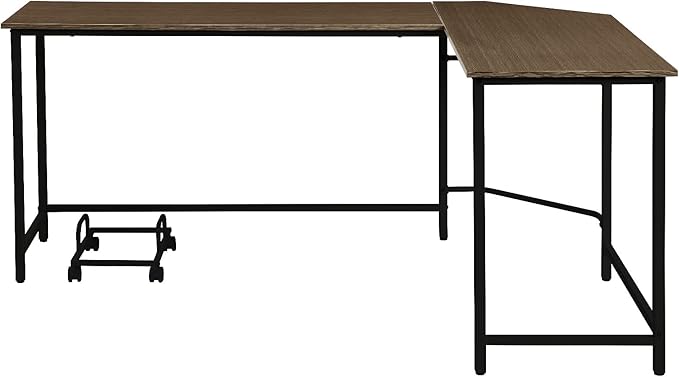 NicBex Kimberly-DW-00035-LWJ Home Office Desks, 66"x47"x30", Oak
