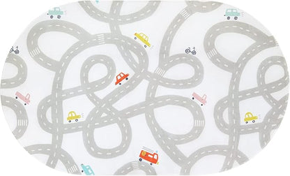 Road Traffic Kids Rug Children Playing with Cars Playmat 3x5 Ft, Washable Play Carpet for Kids Playroom, Non-Slip Have Fun Safe Baby Nursery Rug for Toddler Boy's Bedroom Game Room Grey
