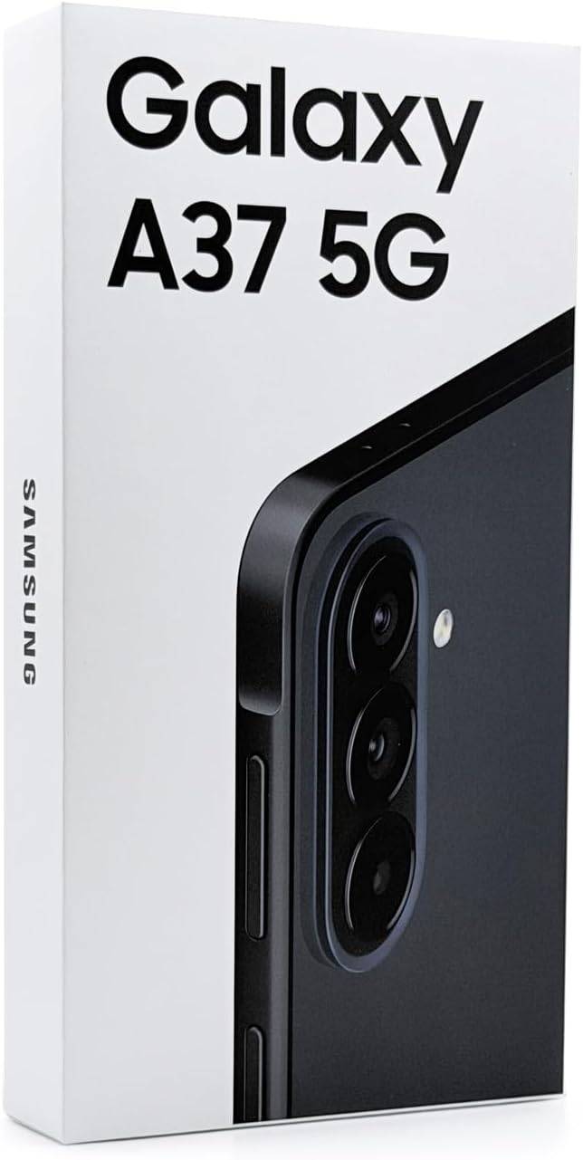 Samsung Galaxy A37 5G Ai (US & Global) (Not for Xfinity) (128GB + 6GB) Version Latina NFC Unlocked SM-A376B/DS 6.7" 120Hz 50MP Triple (Awesome Charcoal SM-A376BZAJGTO)