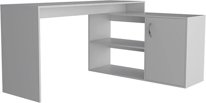 NicBex Kimberly-DW-00202-LWJ Home Office Desks, 59.64"x45.86"x30.11", White