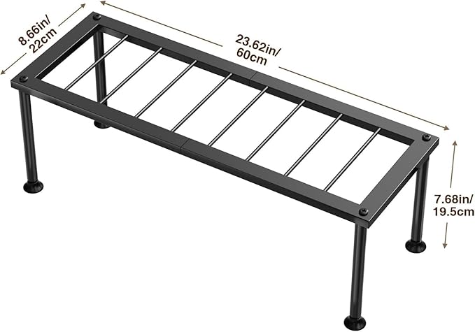 1 Tier Plant Stand: Ladder Plant Holder - Metal Flower Pot Stand - Heavy Duty Flower Rack for Living Room Patio Garden Corner Balcony and Courtyard.