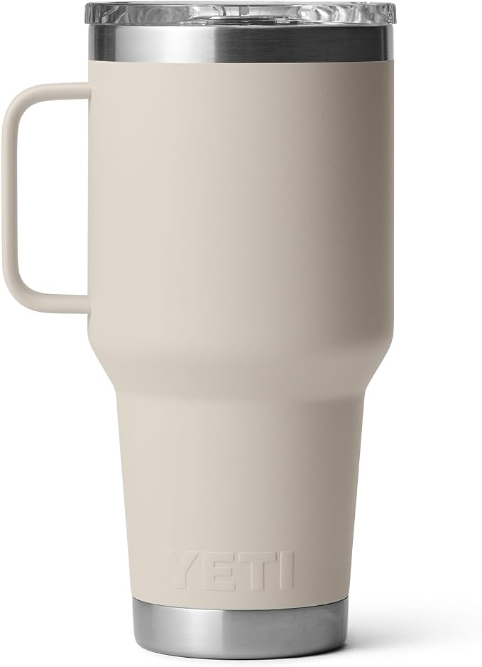 YETI Rambler 30 oz Travel Mug, Stainless Steel, Vacuum Insulated with Stronghold Lid