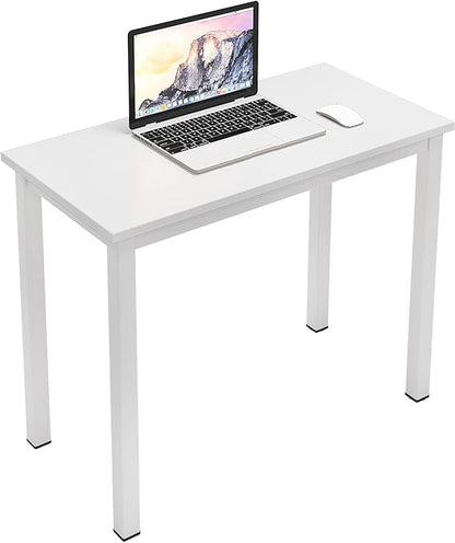 sogesfurniture 31.5 inches Office Desk Computer Desk Gaming Desk Computer Table Sturdy Writing Workstation for Home Office, White