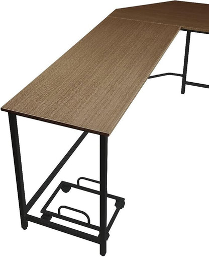 NicBex Kimberly-DW-00035-LWJ Home Office Desks, 66"x47"x30", Oak