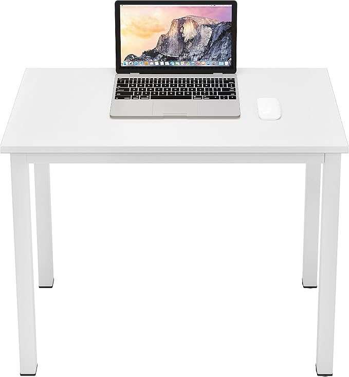 sogesfurniture 31.5 inches Office Desk Computer Desk Gaming Desk Computer Table Sturdy Writing Workstation for Home Office, White