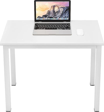 sogesfurniture 31.5 inches Office Desk Computer Desk Gaming Desk Computer Table Sturdy Writing Workstation for Home Office, White