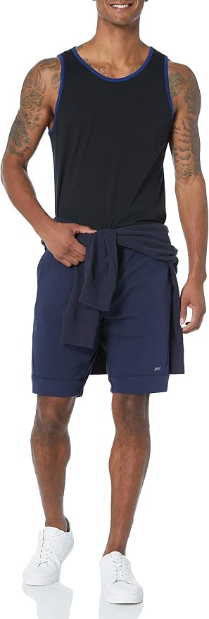 Amazon Essentials Men's Active Quick Dry Tech Stretch Moisture Wicking Lightweight Gym Tank Top