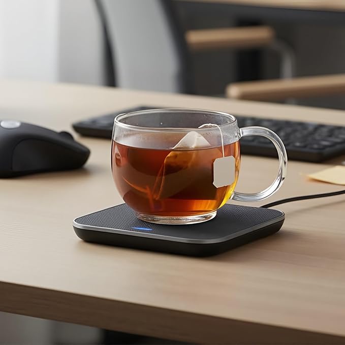 Aquach 16oz Glass Coffee Mugs Set of 2, Clear Borosilicate Tea Cups | Dishwasher & Microwave Safe, Single-walled, for Hot & Cold Beverages, Smooth Rim, Handle Comfort, Crystal Clear Transparency