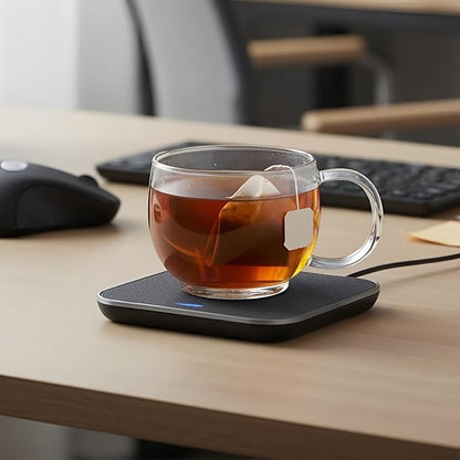 Aquach 16oz Glass Coffee Mugs Set of 2, Clear Borosilicate Tea Cups | Dishwasher & Microwave Safe, Single-walled, for Hot & Cold Beverages, Smooth Rim, Handle Comfort, Crystal Clear Transparency