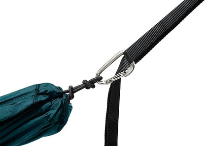 ENO TravelNest Hammock & Straps Combo - Portable Hiking and Camping Hammock with Straps Included - Travel Hammock for Camping, Hiking, Backpacking, a Festival, or The Beach - Marine