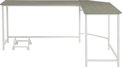NicBex Kimberly-DW-00034-LWJ Home Office Desks, 66"x47"x30", Gray