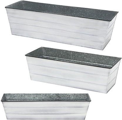 Achla Designs C-20W Window Box, White, Medium