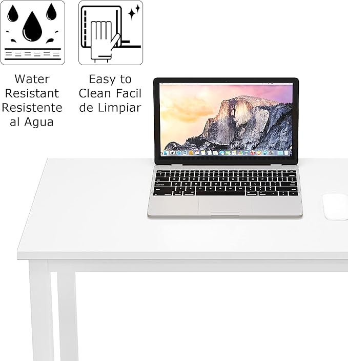 sogesfurniture 31.5 inches Office Desk Computer Desk Gaming Desk Computer Table Sturdy Writing Workstation for Home Office, White