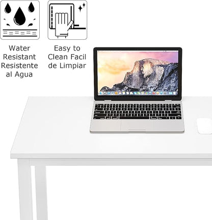sogesfurniture 31.5 inches Office Desk Computer Desk Gaming Desk Computer Table Sturdy Writing Workstation for Home Office, White