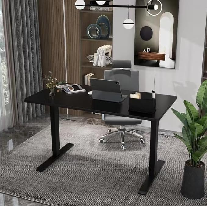 Dual Motor Standing Desk Frame- Heavy Duty Electric Desk Legs, Adjustable Desk Base, Sit Stand Up Desk Frame with Memory Controller for 43''-70'' Desktop, Home & Office DIY Workstation