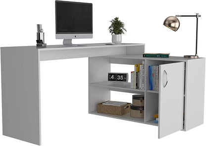 NicBex Kimberly-DW-00202-LWJ Home Office Desks, 59.64"x45.86"x30.11", White