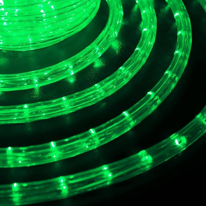 200ft LED Rope Lights Outdoor, 1440 LED Flexible Tube Lights with 8 Modes, Waterproof LED Rope Lighting for Outside, Garden, Patio, Bedroom, Party, Pool, Fences, Indoor Outdoor Decoration (Green)