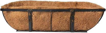 2 pcs Garden Coconut Planter Liners Preformed Window Box Liners Natural Trough Coco Liner Coir Mats (30 inch)