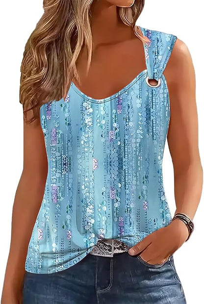 Disamer Womens Tank Tops 2026 Loose Fit Casual Summer Spaghetti Strap Trendy Spring Cute Lace Sleeveless T Shirts