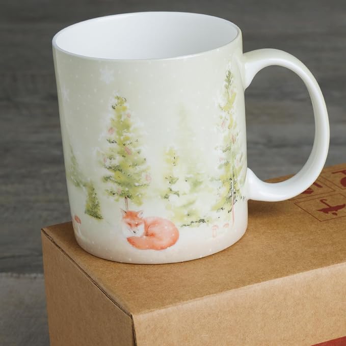Maison d' Hermine Coffee Mug with Handles Tea Cups (15 Ounce, Pack of 1) | Fine Bone China Coffee Mugs for Hot Beverages Cappuccino Latte Home Restaurant Spring Summer -Winter Morning - Veluwezoom