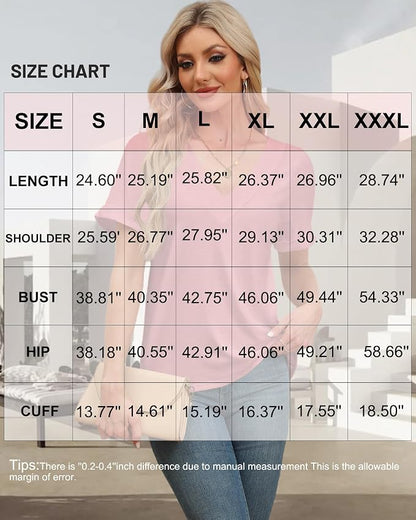 T Shirts Short Sleeve V Neck Tees Womens Tops Beach Vacation Fashion Clothes 2026 Casual Summer Spring Fall Outfits