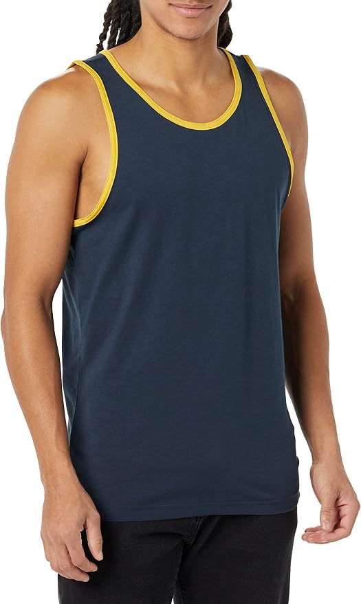 Amazon Essentials Men's Active Quick Dry Tech Stretch Moisture Wicking Lightweight Gym Tank Top