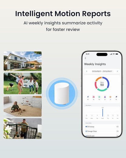 REOLINK Argus MagiCam Security Cameras Wireless Outdoor 1080p, 2 Cam Kit | Magnetic Mount, 2.4/5GHz WiFi, AI Detection, IR Night Vision, No Subscription, IP67, 9-Month Battery Life, Easy Set Up