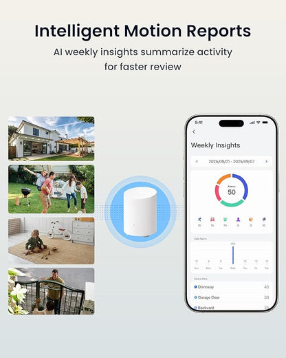 REOLINK Argus MagiCam Security Cameras Wireless Outdoor 1080p, 4 Cam Kit | AI Detection, 2.4/5GHz WiFi, AI Detection, Magnetic Mount, IR Night Vision, No Subscription, IP67, 9-Month Battery Life