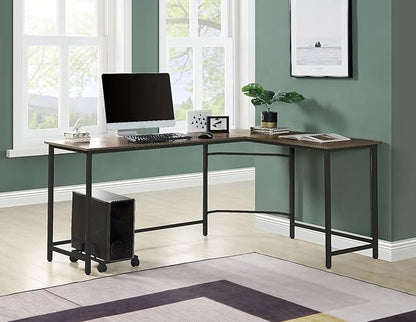 NicBex Kimberly-DW-00035-LWJ Home Office Desks, 66"x47"x30", Oak