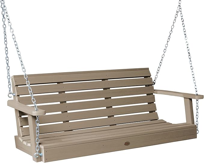 Highwood Weatherly Porch Swing 5 Feet, Woodland Brown