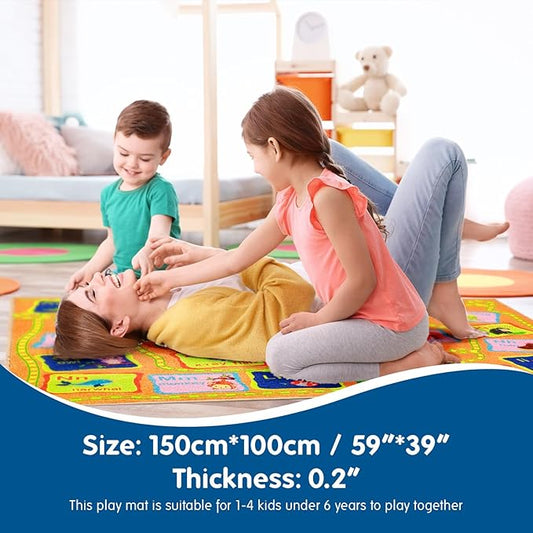 Kid ABC Rug 39x59 inches,Alphabet Rug Non Slip Colorful Kids Rug,abc Kids Carpet Children Educational Learn Fun Rug,abc Mat for Kids Babies Toddler Kids Area Rug for Nursery Daycare Playroom Classroom