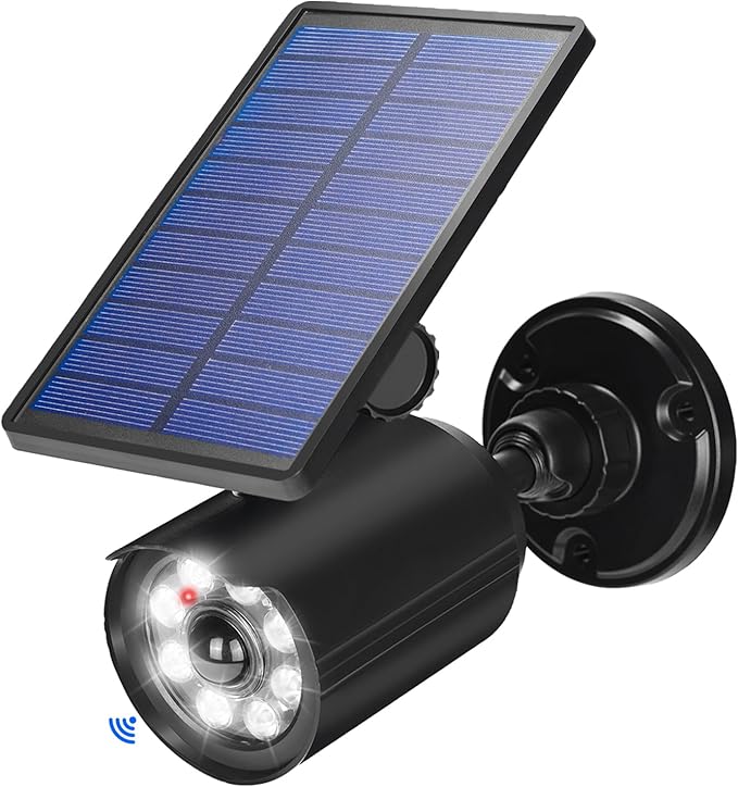 Solar Motion Lights Outdoor 2000LM Security Flood Lights IP67 Waterproof Spot Lights for Yard Porch Garage 1 Pack