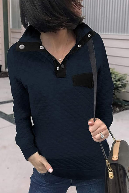 BTFBM Women Fashion Quilted Pattern Lightweight Zipper Long Sleeve Plain Casual Ladies Sweatshirts Pullovers Shirts Tops