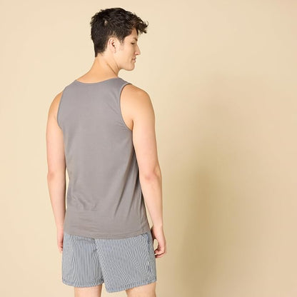 Amazon Essentials Men's Active Quick Dry Tech Stretch Moisture Wicking Lightweight Gym Tank Top
