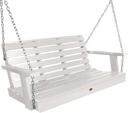 highwood Weatherly Porch Swing, 4 Feet, White