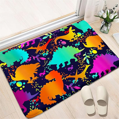 Cute Dinosaur Rug Dinosaur Area Rugs Cartoon Animal Patterns Carpets Dinosaur Bedroom Decor for Boys Kids Area Rug Dinosaur Rugs for Boys Bedroom Dinosaur Play Rug for Boys Bedroom,2'×3'