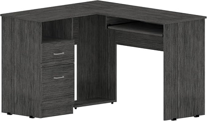 NicBex Kimberly-DW-00198-LWJ Home Office Desks, 47.2"x41.3"x30.4", Smokey Oak