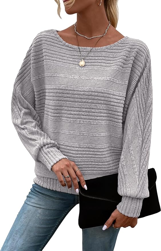 Womens Long Sleeve Shirts Crewneck Tunic Tops Pullover Sweaters Business Casual Blouses Fall Fashion 2026